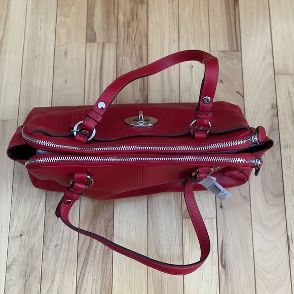 Coach red satchel handbag - Picture 8 of 16